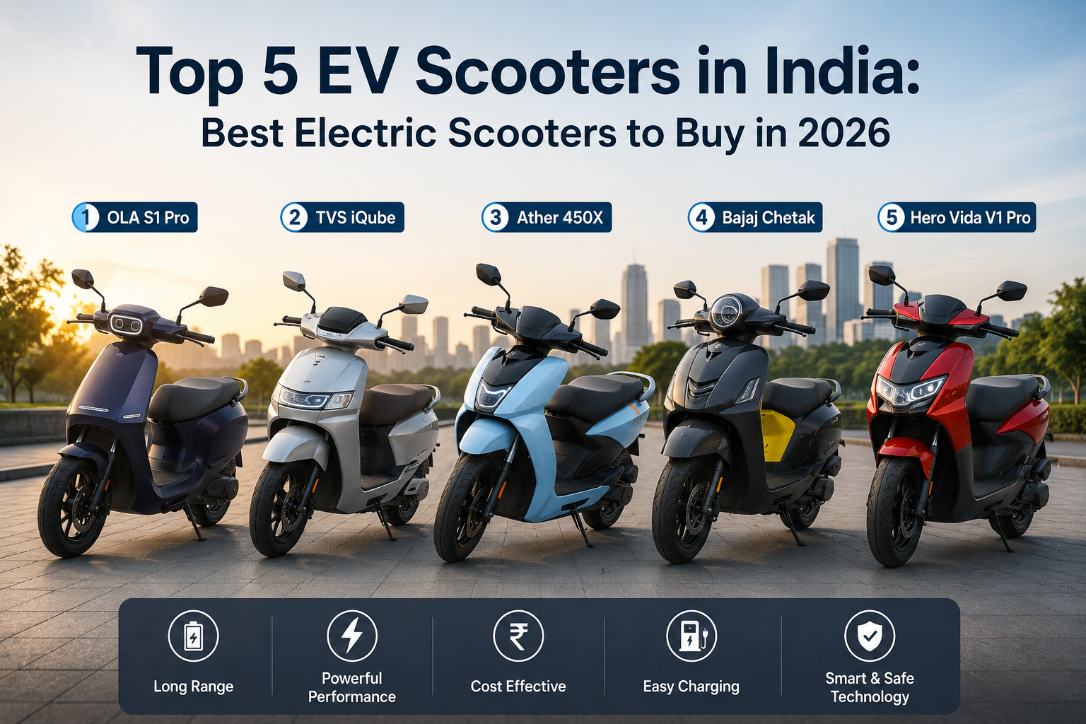 Top 5 EV Scooters in India: Best Electric Scooters to Buy in 2026